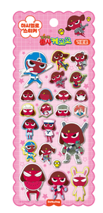 Autocollants 3D gonflés Kawaii coréens Keroro Sgt Frog Giroro Marshmallow pour agenda, téléphone – Vente en gros - Product Image 1