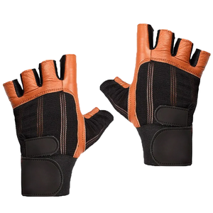 Premium Quality Wrist Support Non <b>Slip</b> Palm Protection <b>Half</b> Finger Weightlifting Gloves Microfiber Gloves - Product Image 4