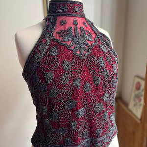 New Arrival Y2K Hand-beaded Fringe <b>Crystal</b> Bralette <b>Top</b> Coachella Festival Outfit for Women Showgirl Green Y2K Beaded Bra 2025 - Product Image 1