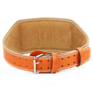 เข็มขัดพยุงหลังยกน้ำหนักหนังแท้แบบหนาพิเศษสำหรับออกกำลังกาย ฟิตเนส พาวเวอร์ลิฟติ้ง พร้อมโลโก้สั่งทำได้ - Product Image 3