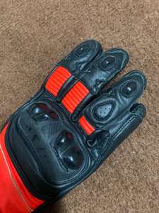 Gants de moto pour homme OEM 100% haute qualité, en cuir synthétique avec fibre de carbone/TPU et grip en silicone pour usage quotidien - Product Image 4