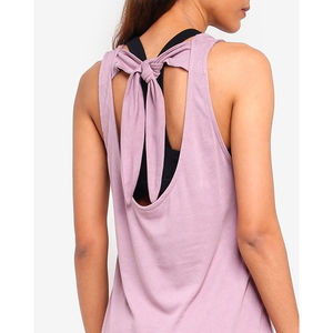 เสื้อกล้ามออกกำลังกายผู้หญิงคุณภาพสูง ดีไซน์ตาข่ายแบบสบายๆ เปิดหลัง ทอแบบพิเศษ เหมาะสำหรับโยคะและกีฬา ใส่ในยิม ชุดออกกำลังกายแบบซับลิเมชั่น - Product Image 3