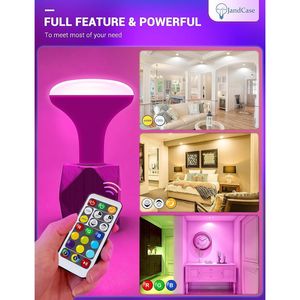 Fari LED BR30 RGB+Luce Calda+Luce Fredda 12W 1050lm Dimmerabili e con Telecomando Cambio Colore Equivalente a 100W - Product Image 2