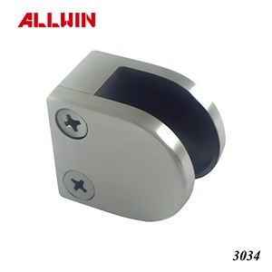 ALLWIN Stainless Steel 304/316 5570TR Security Plate Square Edge Glass Clamp Polished Surface Standard INCH Metric Measurement - Product Image 3