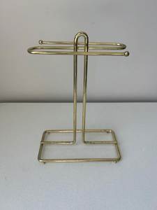 Natural Polished Brass Towel Stand For Bathroom Countertop Display Luxury Decorative High Quality Towel Holder Eco Friendly - Product Image 4