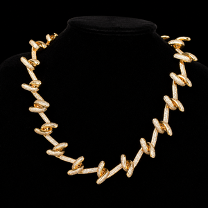 Chaîne cubaine de luxe pour homme, style hip-hop, personnalisée, avec micro-pavé de moissanite, style rappeur, bijoux de luxe - Product Image 6