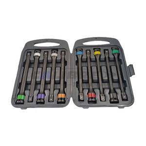 TAIWAN CALIBRE 10pc 1/2" Drive Impact <b>Torque</b> Limiting Extension Bar Tool <b>Set</b> with 65 to 150 ft-lb <b>Torque</b> Sticks - Product Image 1
