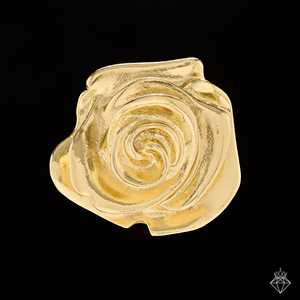 Bague fine PRAO Bague LOVE rose dorée anti-ternissure - Product Image 3