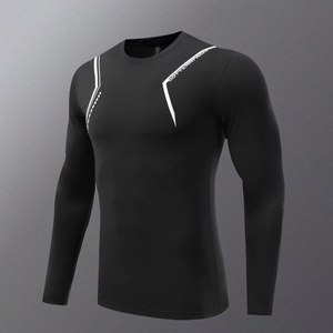 Meilleur Prix 2026 Nouvel Ensemble Rashguard Respirant pour Homme Manches Longues Compression Entraînement Deux Pièces Leggings de Sport T-shirts Jogging - Product Image 3