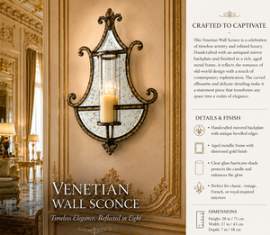 Jansons Company Contemporary Brass Oval <b>Wall</b> Sconce | Luxury Decorative <b>Wall</b> Light Ornate Carved <b>Frame</b> for Boutique Hotels - Product Image 6