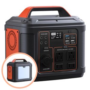 Stazione di Alimentazione Portatile con Batteria al Litio da 296Wh 80000mAh, 300W (600W di Picco), Prese AC, per Campeggio Esterno, Camper, USB-A, USB-C, Presa Accendisigari - Product Image 1
