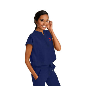 Tenue de travail légère Solid Trader pour chirurgiens et infirmières, matière extensible quadridirectionnelle, design moderne, uniforme d'hôpital - Product Image 4