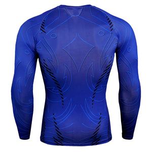 เสื้อยืดออกกำลังกายผู้ชายแบบขายส่ง ออกแบบเองได้ พิมพ์ลายแบบซับลิเมชั่น ผ้าโพลีเอสเตอร์ 100% แห้งเร็ว เหมาะสำหรับวิ่งและฟิตเนส - Product Image 2