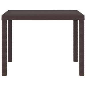 Tavolo da giardino in polyrattan marrone 39,37 x 39,37 x 28,74 pollici Tavoli da esterno - Product Image 3