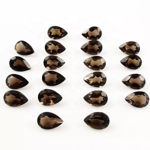 Quartz fumé naturel 3mm 5mm, taille poire facettée, clarté Eye Clean, pierre précieuse en vrac, pour bijoux faits main personnalisés, fournisseur en gros en ligne - Product Image 2