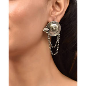 Pendientes de Plata de Moda Banjara de Meera Jaipur - Product Image 2