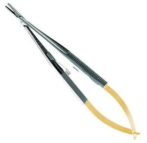 Sharp Castroviejo Porte-aiguille en carbure de tungstène Pinces et ciseaux chirurgicaux revêtus de titane - Product Image 3