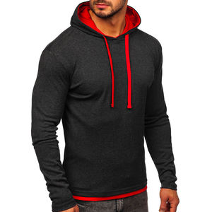 Service OEM ODM – Sweat à capuche décontracté pour homme en molleton 100 % coton, couleur unie, logo personnalisé, teinture unie - Product Image 4