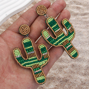 Pendientes de Mariposa con Cuentas de Arroz Bordadas a Mano, Diseño Vintage, Ligeros, Personalizables, Multicolores, Regalo para Mujer, Artesanía - Product Image 1