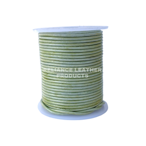Rollo de Cordón de Cuero Redondo Maina de 2mm para Fabricación de Pulseras y Joyería - Product Image 1