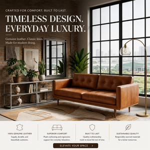 Vietnam Factory Contemporary Leather <b>Sofa</b> Two Seater Modern Style Durable Stylish Eco-Friendly Workshop School - Product Image 6