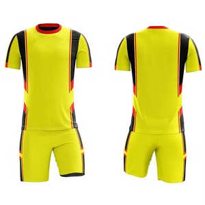Professional <b>Match</b> Soccer Uniform Kit with Lightweight Fabric Ventilated Panels and Durable Stitching for Club Teams - Product Image 1