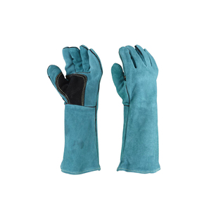 Long Lasting Heavy Duty Cowhide Grain Leather TIG Welding <b>Gloves</b> Flame Retardant for BBQ Heat Resistant Cow Split - Product Image 6