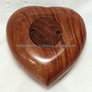 Fancy Sheesham Wood Heart <b>Keepsake</b> Cremation Urn <b>for</b> <b>Ashes</b> Handcrafted Wooden Memorial Urn Decorative Funeral <b>Keepsake</b> <b>Ashes</b> Box - Product Image 3