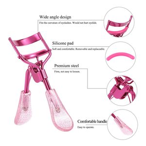Premium Makeup Eyelash Curler with Precision Curved Design Soft Silicone <b>Pad</b> Comfortable Handle for Safe Gentle Curling Natural - Product Image 6