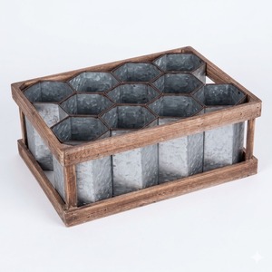 Modern <b>Tabletop</b> Wine Rack Metal Wine Holder Organizer Display Stand Vintage Style Sturdy Countertop Wine <b>Storage</b> For Kitchen Bar - Product Image 4