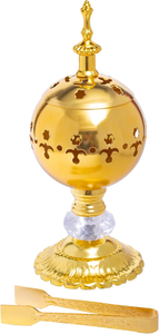 Quemador de Incienso Indio Clásico con Materiales 100% Naturales y Metal Ecológico para Aromaterapia en el Hogar y Uso Religioso - Product Image 2