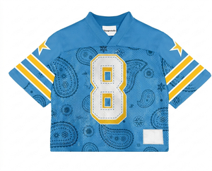 Camiseta de Fútbol Americano Personalizada, Estilo Corto, Manga Corta, 100% Poliéster, Absorbe la Humedad |   Venta al por mayor - Product Image 1