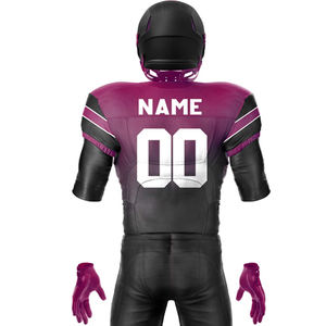 Custom Design <b>Printed</b> American Football Uniform Short Sleeve Breathable Quick Dry American Football Jersey Set For Team Wear - Product Image 6