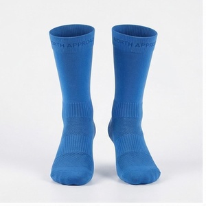 North Approach Crew Athletic <b>Socks</b> Blue Breathable <b>Running</b> <b>Socks</b> for Adults Summer Season - Product Image 1