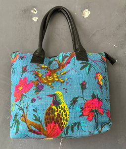 Vintage Style Cotton Kantha Shoulder <b>Bag</b> for Women – Handcrafted Ethnic Tote with Unique Quilted Stitch <b>Work</b> - Product Image 1