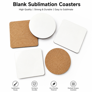 Car <b>Coaster</b> Blank Sublimation <b>Ceramic</b> Heat Transfer Blanks Eco-Friendly White Certified Customized Sizes OEM Factory Bulk Low - Product Image 1