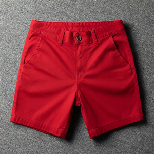 Shorts Bermuda d'été personnalisés pour hommes, couleur unie, respirants, longueur genou, décontractés, mode, vêtements de travail, shorts 3 points - Product Image 5