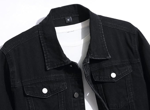 Custom Made Men's <b>Long</b> Stretch <b>Denim</b> <b>Jacket</b> Men Jean <b>Jacket</b> Cotton Blue Winter Plain <b>Denim</b> <b>Jacket</b> For Men Plus Size for sale - Product Image 6