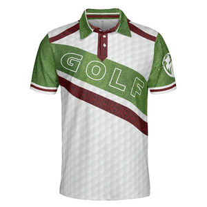 Camiseta de Golf para Hombre, de Manga Corta, Antiarrugas, de Secado Rápido, Deportiva, Estampada, con Logotipo Personalizado, Camisetas Polo de Golf - Product Image 1