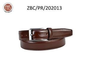 Cinturón de Cuero Reversible de Calidad para Hombre con Hebilla de Aleación de Zinc Trenzada y Acabado Cruzado, un Lado Negro y el Otro Marrón - Product Image 2