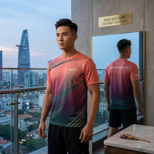 เสื้อปิ๊กเกิลบอล BIDV พิมพ์ลายแบบซับลิเมชั่น ระบายความชื้นได้ดี เสื้อผ้ากีฬาโพลีเอสเตอร์แขนสั้นสำหรับทุกเพศ - Product Image 5