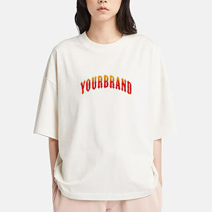 T-shirt léger à manches longues surdimensionné pour femme, personnalisable OEM/ODM, avec logo imprimé sur mesure, respirant, style hip-hop. - Product Image 4