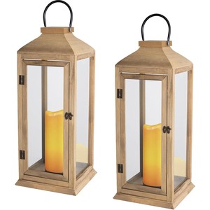 Handcrafted Pine Wood Vintage <b>Lantern</b> Wholesale | Moradabad India - Product Image 5