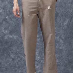 Pantalones Casuales para Hombre, 100% Algodón Canvas, Ecológicos, Ligeros, de Secado Rápido, Transpirables, Lisos, Teñidos, Rectos, de Color Sólido - Product Image 6