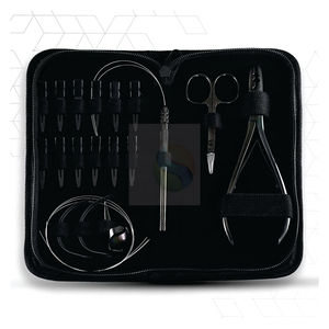 Kit de Herramientas Profesionales para Extensiones de Cabello con Alicates de Crimpado de 2 Orificios – Juego Completo de 12 Piezas para Salón - Product Image 2