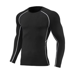 Camiseta de compresión ajustada para hombre, manga larga, para BJJ, MMA y entrenamientos de fitness, tela suave al tacto. - Product Image 1