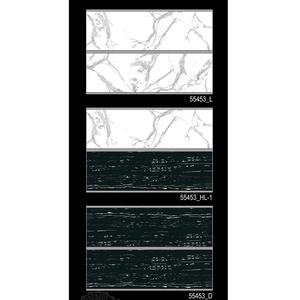 Azulejos de Pared Modernos de Cerámica Esmaltada Brillante Antideslizante de 300x450 mm para Pasillos, Baños, Cocinas y Uso en Exteriores, Diseño Digital de Mármol Negro y Granito - Product Image 1