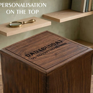 Premium Walnut Wood Urn for Human Ashes Eco Friendly Bamboo Cremation Urn Box by AYAANS - Product Image 4