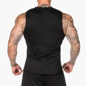 Camiseta sin mangas deportiva de color personalizado para hombre, camiseta sin mangas personalizada para deportes de entrenamiento de gimnasio de alta calidad para hombre - Product Image 3