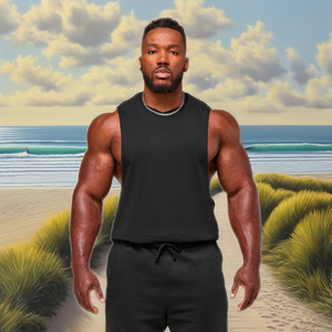 Débardeurs d'entraînement vierges de haute qualité pour la gym et le fitness, 100 % coton et polyester, streetwear d'été, vêtements pour hommes, débardeurs grandes tailles 2026 - Product Image 1